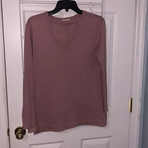 No Comment Large Knitted Top with Chest Cutout